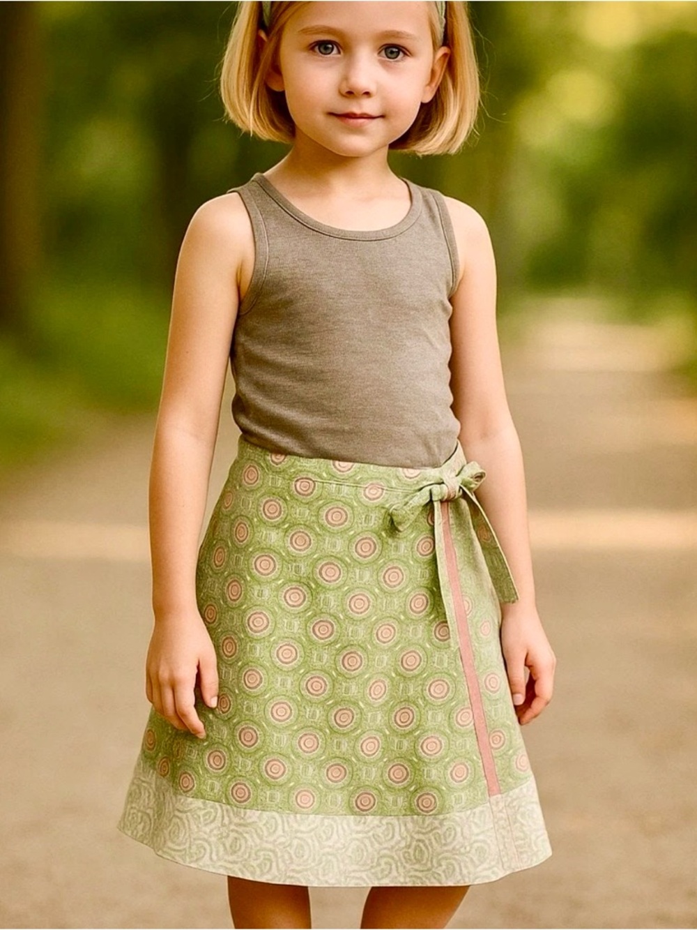 NWOT Matilda Jane Hotline Kayla Silky Side Wrap Skirt size 10 Girls